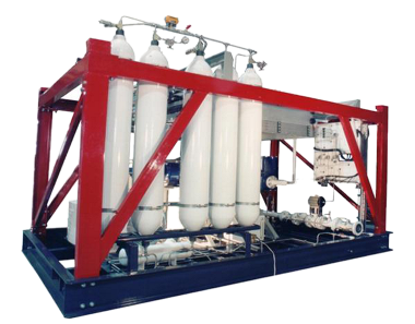 Industrial compressor and gas system